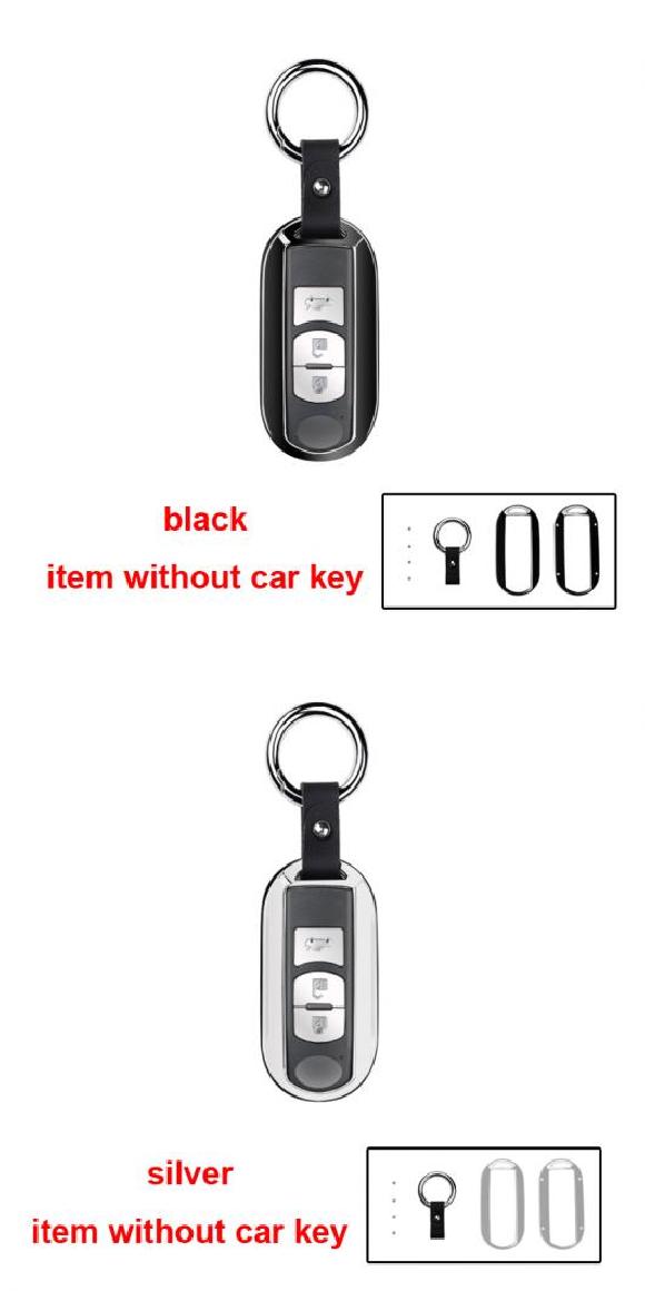 1ピース 適用: MAZDA3 アクセラ CX 5 CX 4 CX 3 アテンザ 金属 キー カバー 装飾 保護 ブラック・シルバー AL PP 6418 AL :505293080:オートパーツエージェンシー3号店