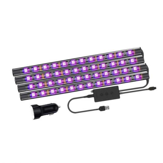 インテリア ライト バー LED マルチカラー 防水 ミュージック ライト キット DC 5V USB ポート ミュージック シンク APP 4ピース 48 AL PP 8018 AL :505316040:オートパーツエージェンシー3号店