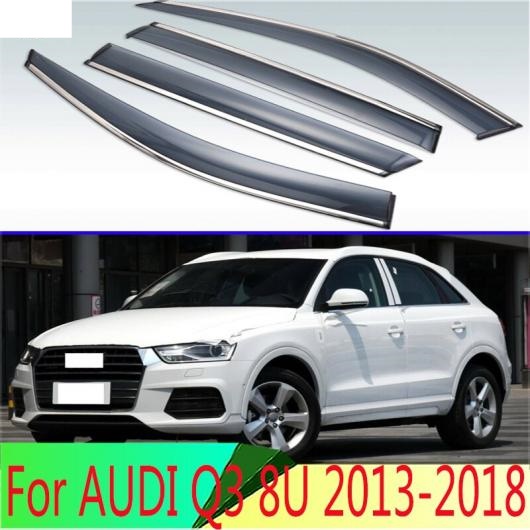 適用: アウディ/AUDI Q3 8U 2013 2014 2015 2016 2017 2018 プラスチック エクステリア バイザー 吹き出し口 シェード ウインドウ サン レイン AL QQ 3983 AL :505554640:オートパーツエージェンシー3号店