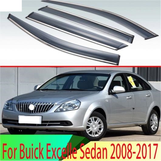 適用: ビュイック/BUICK エクセル セダン 2008-2017 プラスチック エクステリア バイザー 吹き出し口 シェード ウインドウ サン レイン ガード AL-QQ-4426 AL