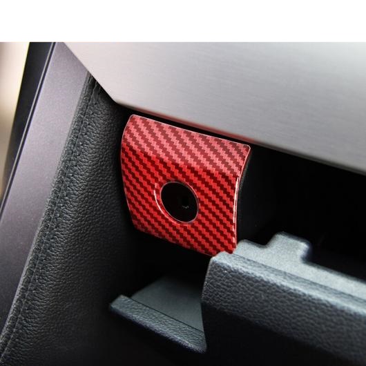 インテリア アクセサリー ABS レッド カーボンファイバー調 装飾 ステッカー 適用: フォード/FORD フロント ストレージ タンク AL RR 2211 AL :505682120:オートパーツエージェンシー3号店