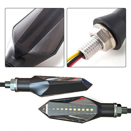 12V ユニバーサル オートバイ LED ターンシグナルライト 流れる