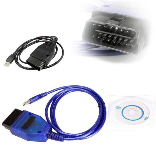 VAG-COM 409.1 VAG COM 409COM KKL OBD2 USB 診断 ケーブル スキャナー