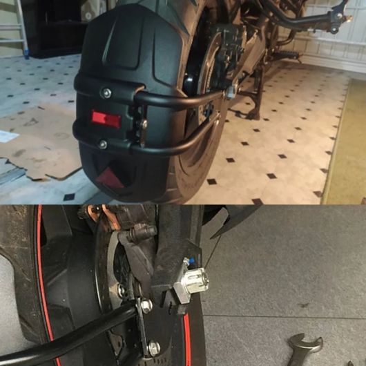 オートバイ スペア パーツ リア フェンダー ホイール マッドガード スプラッシュ ガード マッド カバー プロテクター 適用:CFMOTO CF ブラック AL-SS-2612 AL_2