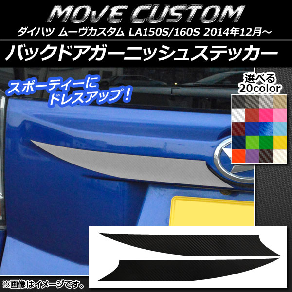 オートパーツエージェンシー バックドアガーニッシュステッカー