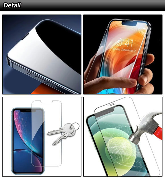 iPhone用ガラスフィルム 硬度9H 2.5...の詳細画像1