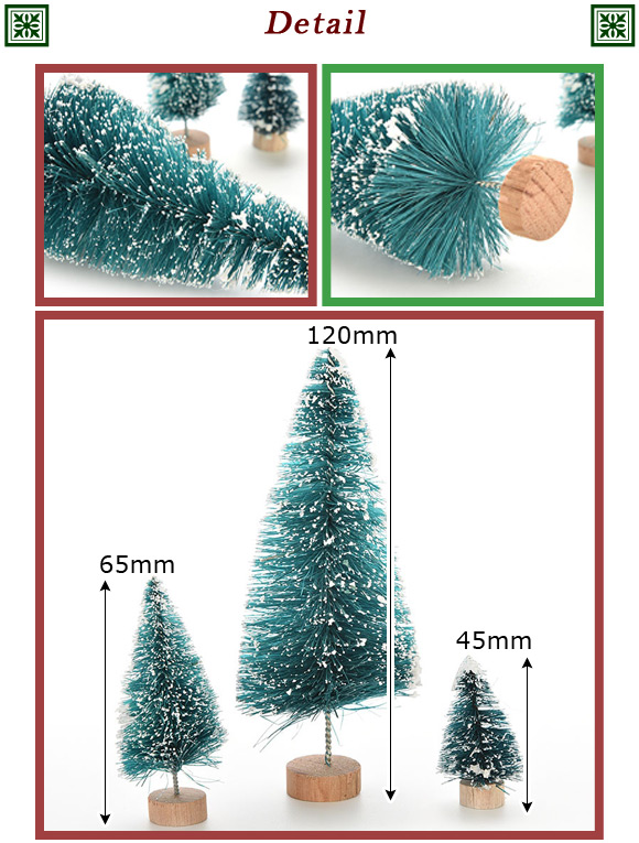 AP ミニクリスマスツリー 45mm スノーバーラップツリー MerryChristmas♪ 選べる3カラー AP-UJ0093-45｜apagency03｜03