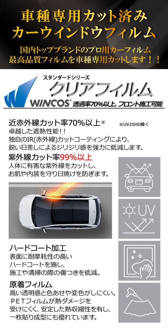 ワゴン　軽　SUV等カーフイルム　ウィンドウフィルム カーフィルム サンバーグランドキャブ/ハイゼットジャンボ トラック