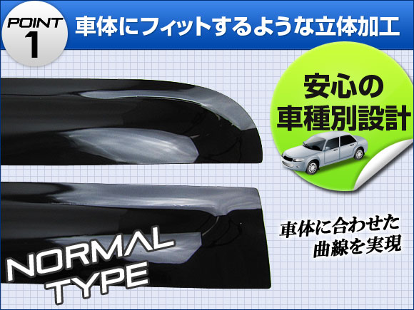 サイドバイザー トヨタ パッソ QNC10 KGC10 KGC15 2004年06月〜2010年02月 AP-SV-DI03の画像