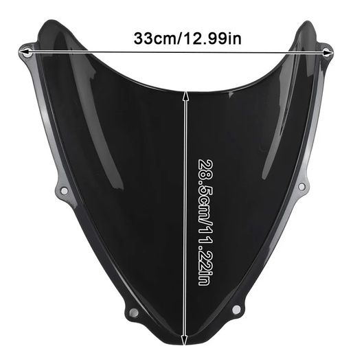 適用: スズキ GSXR600 GSXR750 GSXR 600 750 K6 K7 2006-2007 オートバイ シールド デフレクター プロテクター ウィンド ブラック・クリア SR-BB-4221の画像