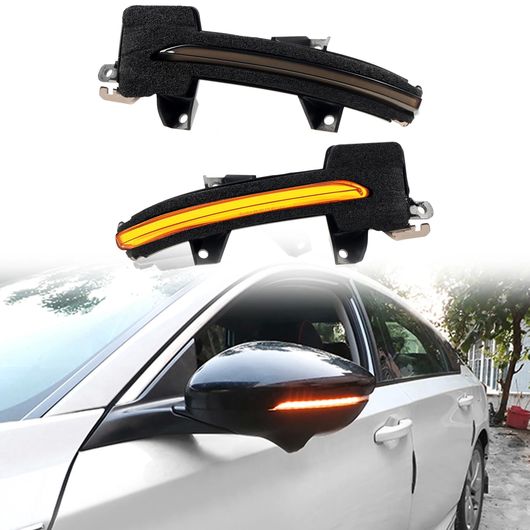 適用: ホンダ アコード 2018 2019 2020 2021 2022 2023 サイド ミラー LED シーケンシャル ダイナミック ブラックアウト ウインカー ライト SR-BB-5459の画像