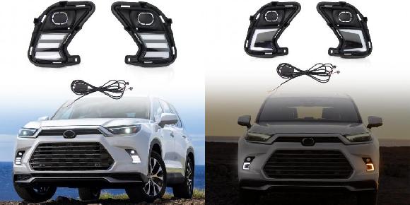 適用: トヨタ グランド ハイランダー 2023 2024 LED DRL デイライト