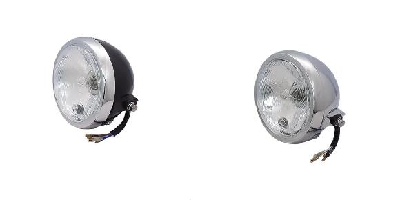 12V ユニバーサル オートバイ ヘッドライト ラウンド ヘッドランプ ヘッド ライト 適用: ホンダ スタイル 1・スタイル 2 SR-BB-7708
