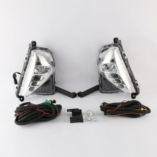 アクセサリー DRL 適用: トヨタ プリウス 2016 2017 2018 2019 2020 デイライト デイタイム ランニング ライト ウインカー フォグランプ SR-DD-0733