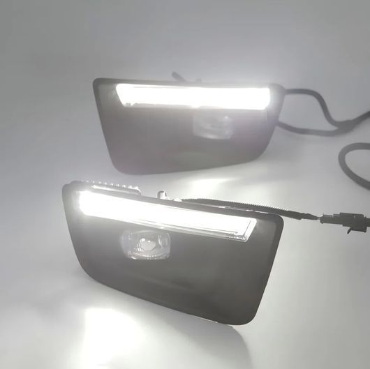 適用: トヨタ ハイラックス 2021 フロント バンパー LED DRL デイタイム ライト アンバー フォグランプ アセンブリ L SH SR-DD-0758_4