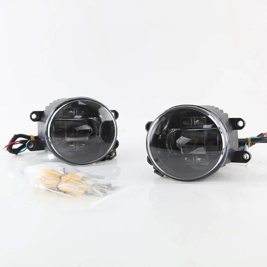 アクセサリー 2ピース フォグライト LED デイタイム ランニング ランプ デイライト 適用: トヨタ カローラ 2008 2009 クローム トリム DRL SR-DD-0798_5