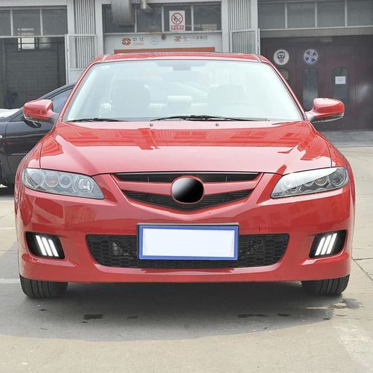 アクセサリー 2ピース DRL ランプ LED デイタイムランニングライト 適用: マツダ6 2010-2015 イエロー ウインカー フォグ ランプ SR-DD-0804の画像