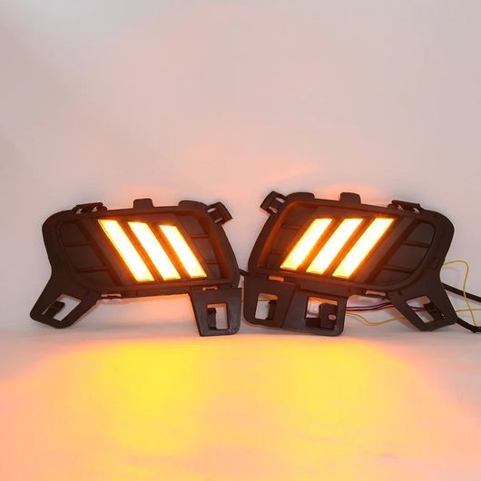 アクセサリー 2ピース DRL ランプ LED デイタイムランニングライト 適用: マツダ6 2010-2015 イエロー ウインカー フォグ ランプ SR-DD-0804の画像