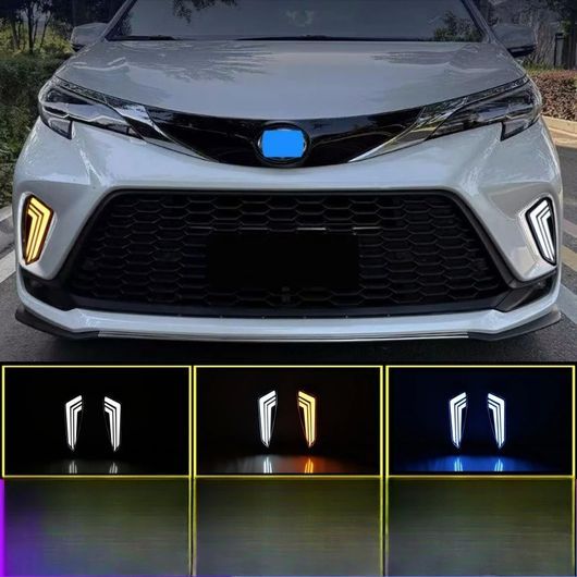 適用: トヨタ グランビア 2022-2025 LED DRL デイタイム ランニング ライト フロント フォグライト ランプ SR-DD-0939_1