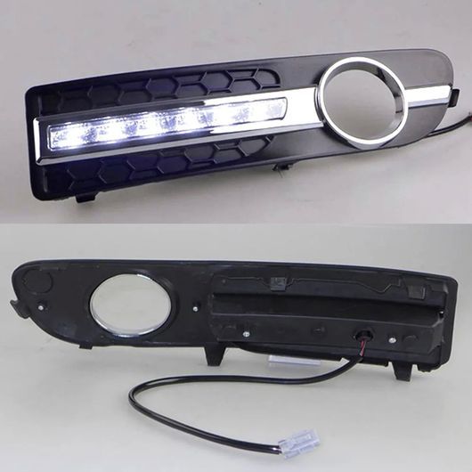 DRL 適用: ボルボ/VOLVO S80 2009-20LED DRL デイタイム ドライビング ランニング ライト デイライト フォグランプ カバー ホール A SR-DD-0946_3