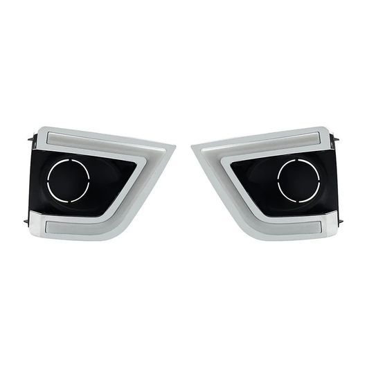 DRL 適用: トヨタ カローラ 2014-2017 LED DRL デイタイム ドライビング ランニング ライト デイライト フォグランプ カバー ホール ライト SR-DD-1017