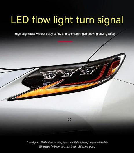 適用: レクサス ES ES300 ヘッドライト 2013-2017 LED プロジェクター
