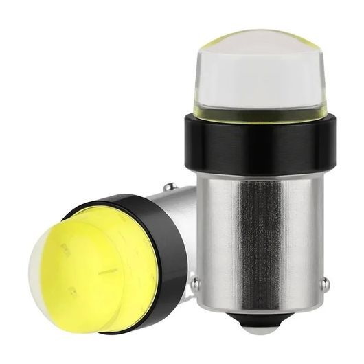 LED バルブ 12V COB バルブ オート ブレーキ ライト リバース ライト ウインカー 1156 BA15S P21W イエロー 10ピース SR-DD-3809
