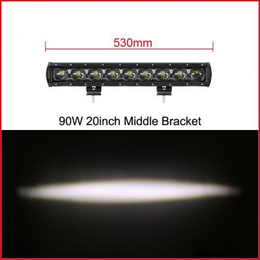 6D レンズ 単列 LED ライトバー車 トラック 4WD オフ道路 ATV トレーラー 防水 LED ライトバーオフロード 20 Inch 90W x1 AL-AA-7315 AL