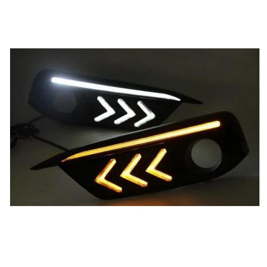 2ピース DRL 適用: ホンダ シビック 10代目 2016 2017 マスタング