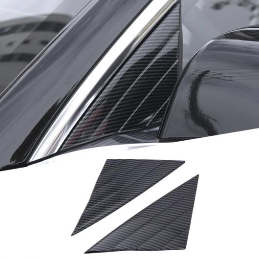 ABS クローム 2ピース カーボンファイバー スタイル リア ウインドウ