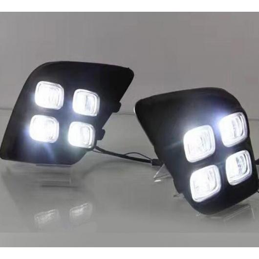 LED DRL デイタイム ランニング ライト デイライト フォグランプ 装飾 シグナル 適用: トヨタ ハイラックス レボ ヴィーゴ 2015 2016 タイプ001 AL FF 1706 AL :502527110:オートパーツエージェンシー 4号店