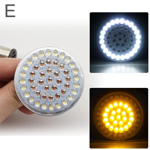 オートバイ バレット LED ウインカー インジケーター ライト ランプ + 2ピース ホワイト イエロー・2ピース レッド レッド AL-KK-2827 2輪 AL