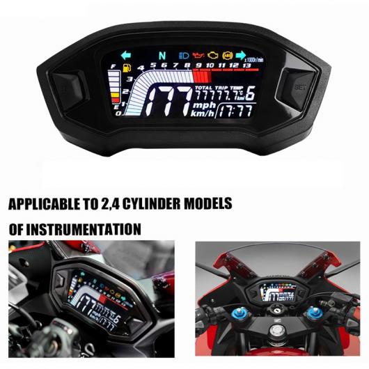 ユニバーサル 自動自転車 LCD デジタル 速力度米突 13000RPM うしろ側点火装置 デジタル オドメーター タコメーター 当て嵌める: 1 2 4 印字機A AL-KK-4921 2輪 AL