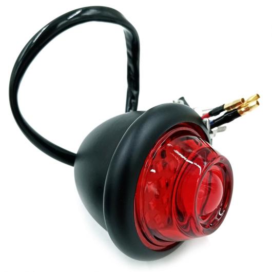 12V LED テールライト オートバイ モーターバイク ブレーキ リア ランプ テールライト 適用: チョッパー ブラック・ブラック×レッド AL-KK-5307 2輪 ALの画像