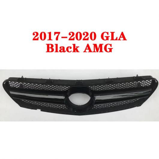 ミドル グリル 適用: メルセデス・ベンツ GLA X156 GLC X253 W253 2014-2020 ABS プラスチック シルバー ブラック スタイル 3 AL-MM-4216 AL