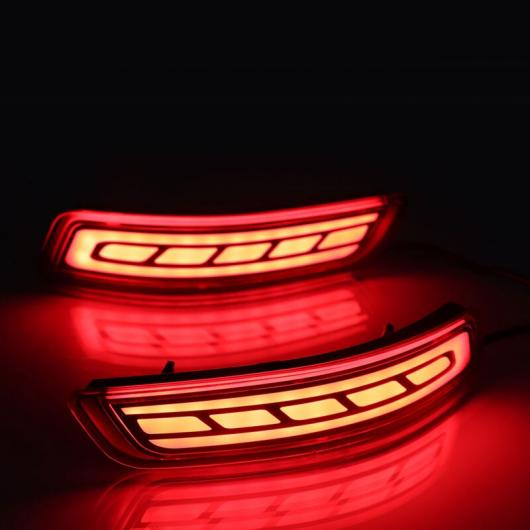 LED 2ピース リア フォグランプ バンパー ライト ブレーキ ライト ダイナミック ウインカー 適用: タイプ A・タイプ B AL-MM-4856 AL_1