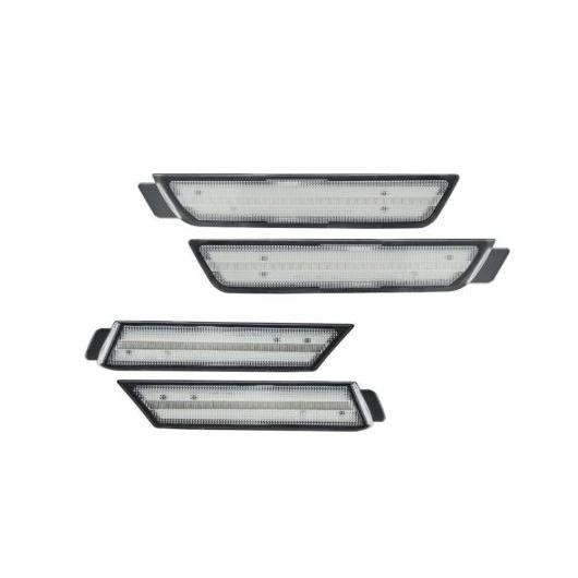 4ピース LED サイドマーカー ライト 適用: シボレー/CHEVROLET カマロ 2010-2015 2ピース アンバー LED スモーク・クリア AL-MM-5658 AL_2