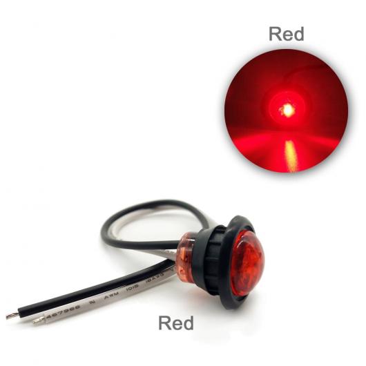 10ピース 3/4 23mm ラウンド LED サイド ライト 適用: トラック アンバー イエローレンズ〜ホワイト クリアレンズ AL-MM-5769 AL_2