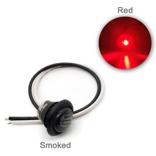 10ピース 3/4 23mm ラウンド LED サイド ライト 適用: トラック アンバー イエローレンズ〜ホワイト クリアレンズ AL-MM-5769 AL_5