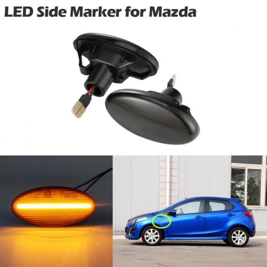2ピース LED サイドマーカー ランプ ダイナミック アンバー ウインカー ノーマル スモークレンズ・ノーマル クリアレンズ AL-MM-5804 ALの画像