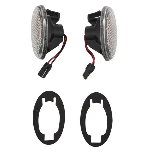 2ピース LED サイド マーカー ライト ウインカー ライト 適用: メルセデス・ベンツ スマート W450 W452 Aクラス W168 VITO ブラック・ホワイト AL-NN-6114 ALの画像