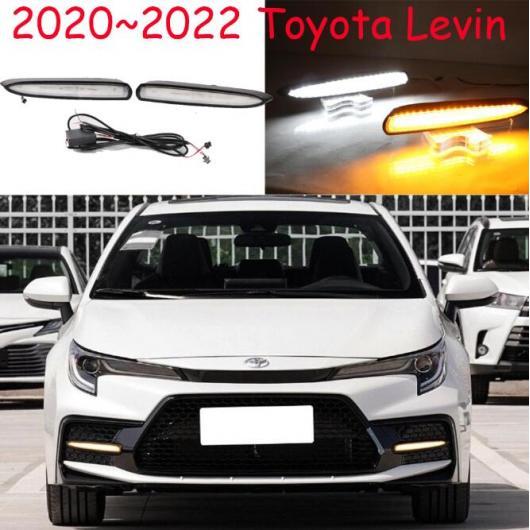 バンパー ヘッドライト レビン デイタイム ライト カローラ アルティス 2020-2022 ホワイト イエロー トヨタ レビン 2020-2022 AL-OO-0079 AL