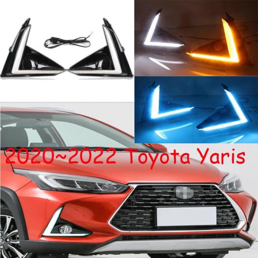 1セット バンパー ヘッドライト ヤリス ヴィッツ フォグライト ホワイト イエロー B トヨタ ヤリス ヴィッツ 2019-2021 AL-OO-0093 AL