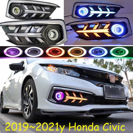 2019-2021 ヘッドランプ 適用: ホンダ シビック デイタイム ライト ヘッド タイプ001 ホンダ シビック 2019-2021 LED ハロゲン フォグ AL-OO-0200 AL