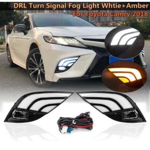 バンパー オーリオン ヘッドランプ 適用: トヨタ カムリ ヘッドライト DRL ホワイト イエロー トヨタ カムリ 2018-2020 AL-OO-0439 AL