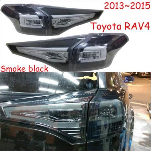 1セット バンパー テールランプ 適用: トヨタ RAV4 テールライト 2013-2015 スモーク ブラック トヨタ RAV4 2013-2015 4ピース AL-OO-0671 AL