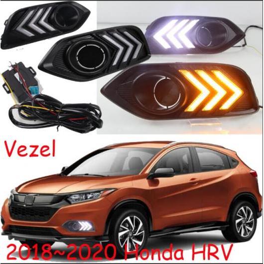 バンパー ヘッドライト 適用: ホンダ HRV デイタイム ライト HR-V ベゼル/ヴェゼル ホワイト イエロー ホンダ XRV 2018-2020 AL-OO-0674 AL