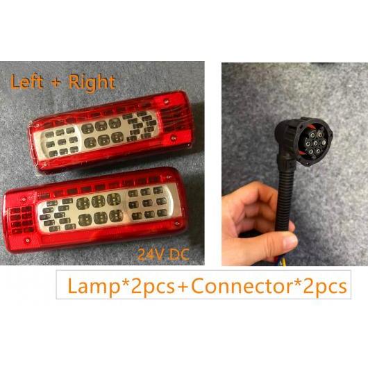 2ピース 24V トラック LED リア テールライト テール ライト 適用: ボルボ/VOLVO FH4 FH02 FM420/460 ランプ 2 コネクタ 2 24V AL-OO-0867 AL