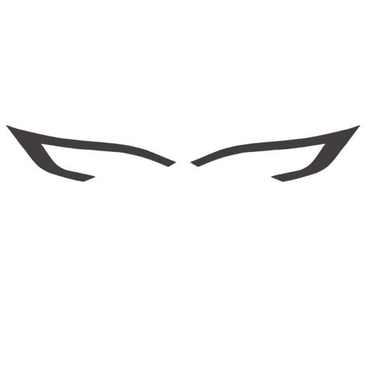 テスラ/TESLA モデル X S デイタイム ランニング ライト 色 フィルム アイブロー ランプ ヘッドライト フィルム ブラック〜アイスブルー AL-OO-1210 AL_1