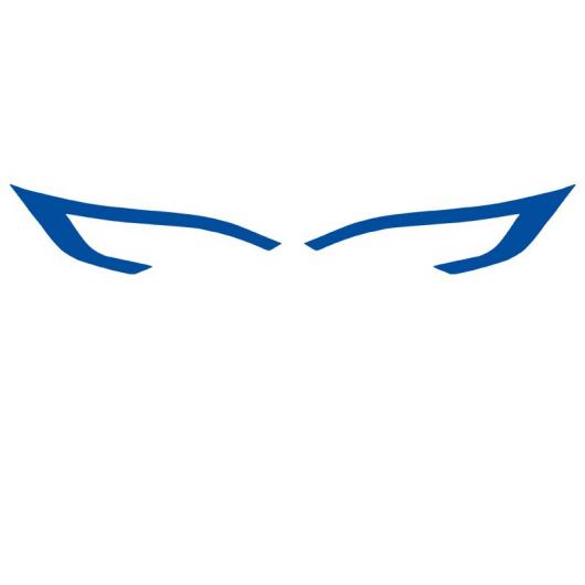 テスラ/TESLA モデル X S デイタイム ランニング ライト 色 フィルム アイブロー ランプ ヘッドライト フィルム ブラック〜アイスブルー AL-OO-1210 AL_3